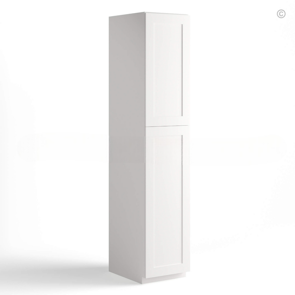 White Shaker 18″ W Utility Pantry Cabinet
