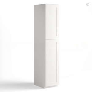 White Shaker 18″ W Utility Pantry Cabinet