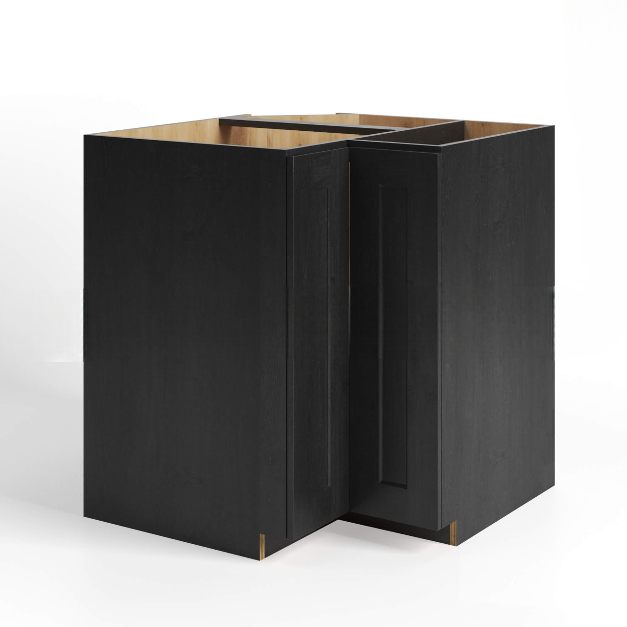 Mocha Slate Shaker Base Lazy Susan Cabinet