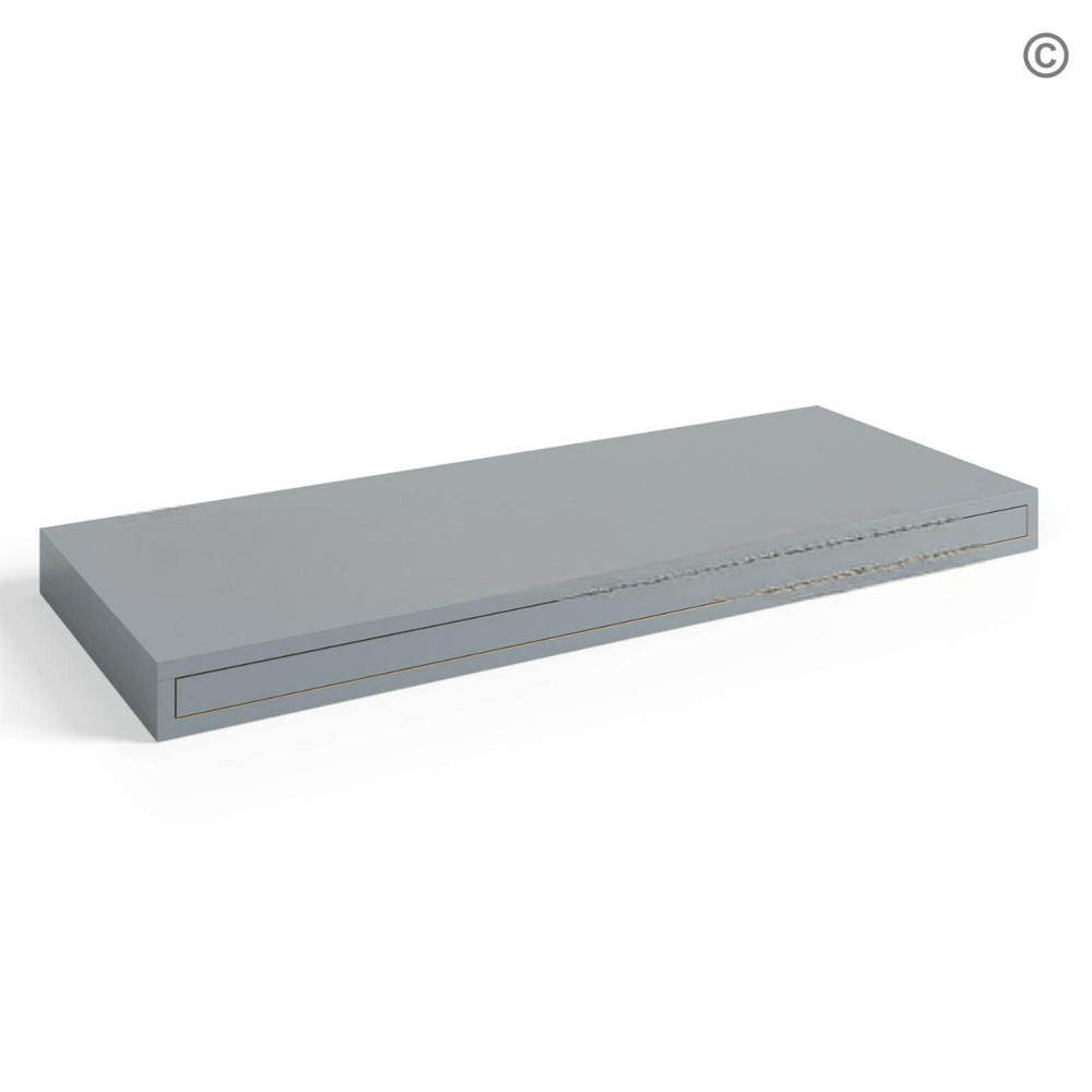Gray Shaker Floating Shelf