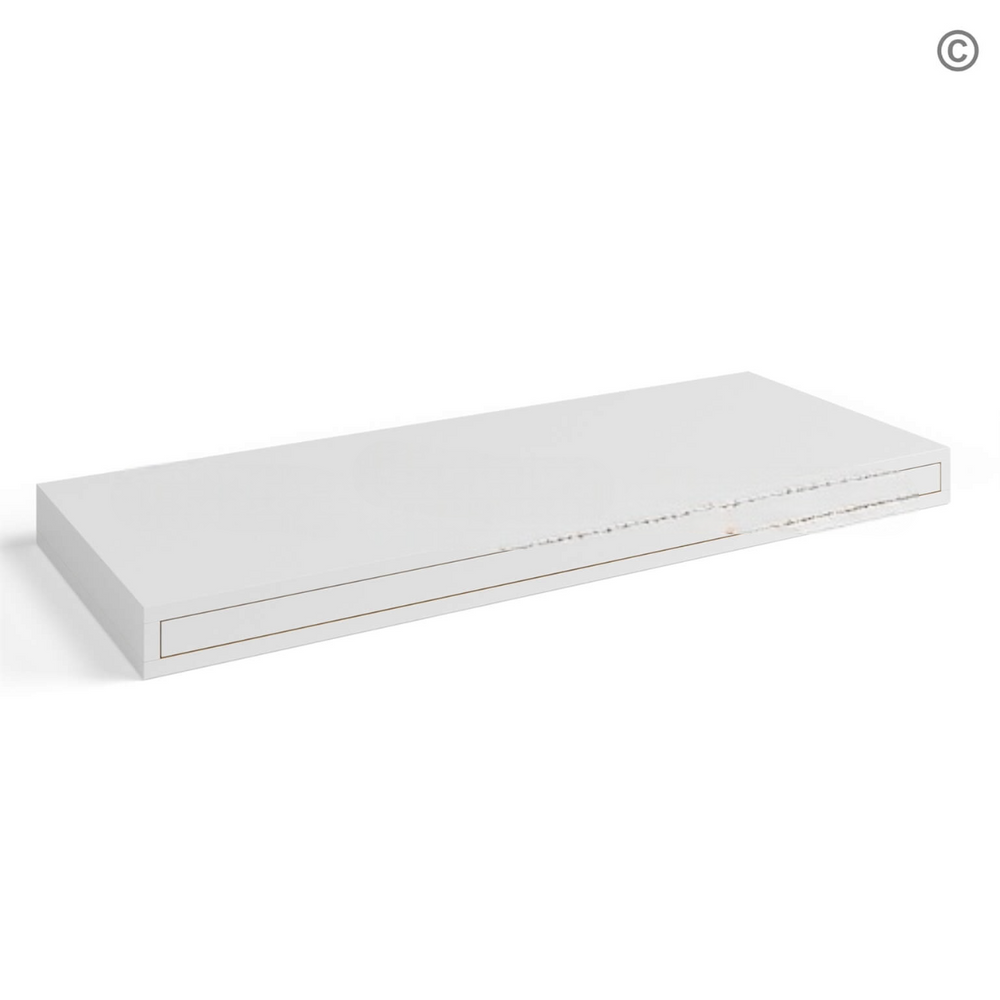 White Shaker Floating Shelf