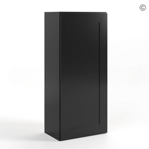 Black Shaker 42″ H Single Door Wall Cabinet