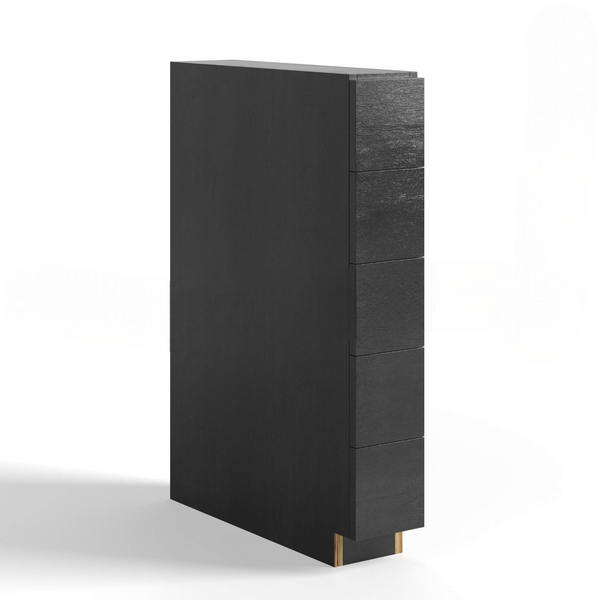 Slate Grey Shaker Base Spice Drawers Cabinet