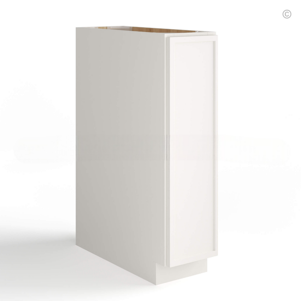 Dove White Slim Shaker Spice Pull Base Cabinet