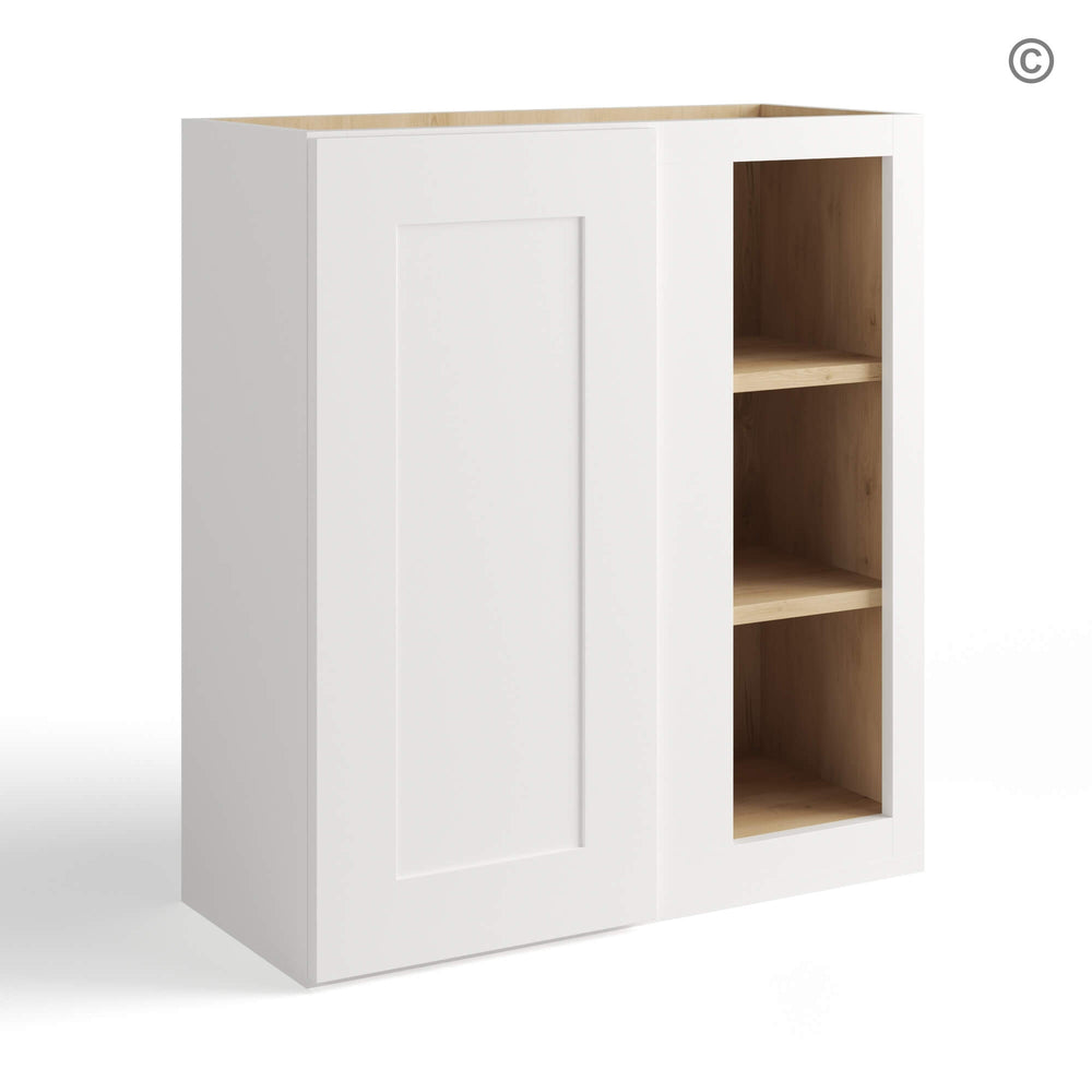 White Shaker 30″ H Wall Blind Cabinet
