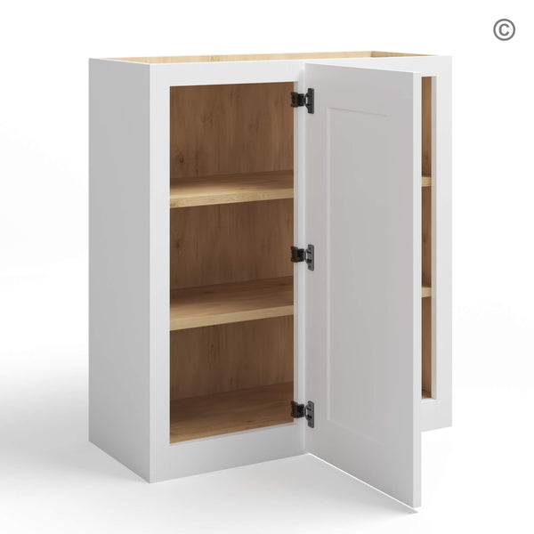 White Shaker 30″ H Wall Blind Cabinet
