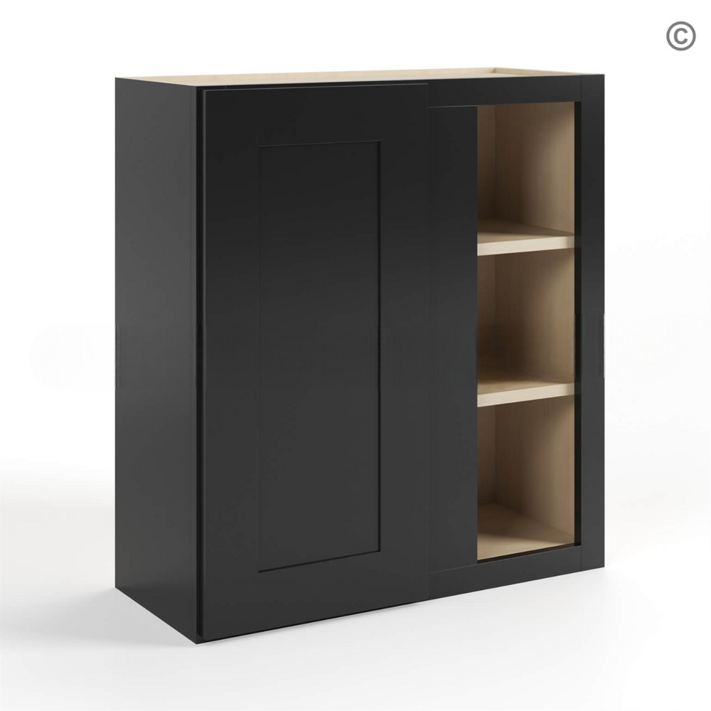 Black Shaker 30″ H Wall Blind Cabinet