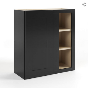 Black Shaker 30″ H Wall Blind Cabinet