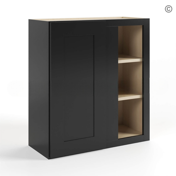 Black Shaker 30″ H Wall Blind Cabinet