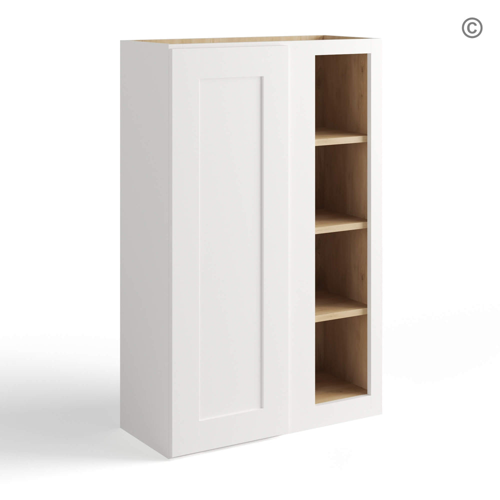 White Shaker 42″ H Wall Blind Cabinet