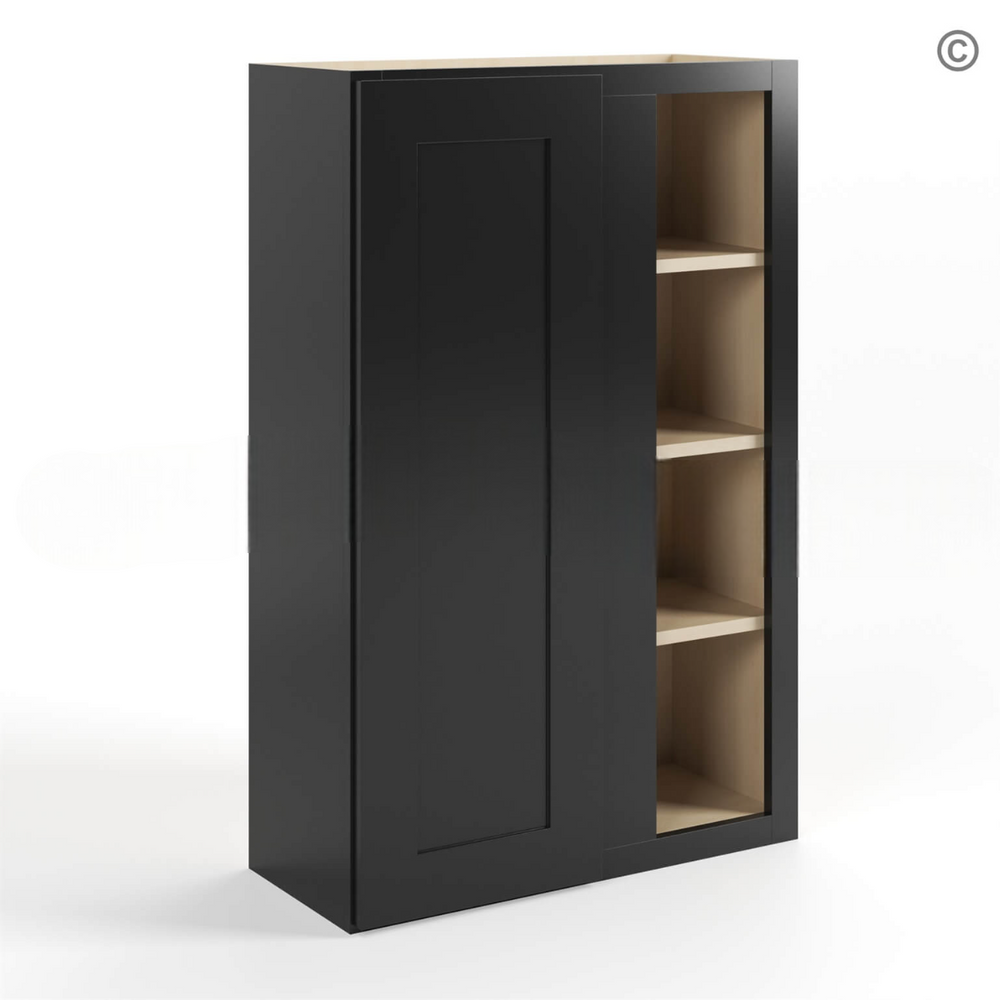 Black Shaker 42″ H Wall Blind Cabinet