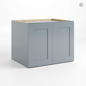 Gray Shaker 24″ H Refrigerator Wall Cabinet 24″ Deep