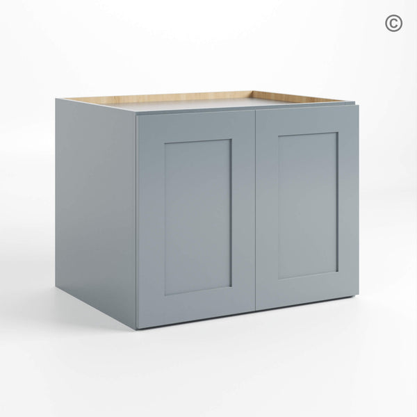 Gray Shaker 24″ H Refrigerator Wall Cabinet 24″ Deep