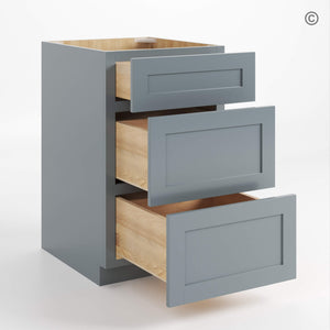 Gray Shaker Drawer Base