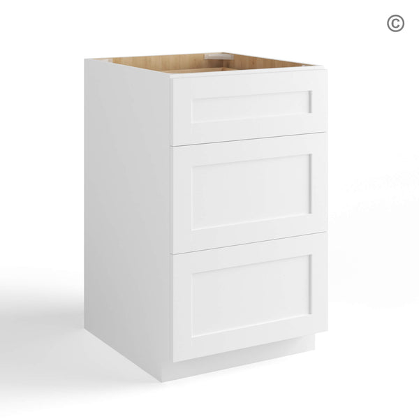 White Shaker Drawer Base