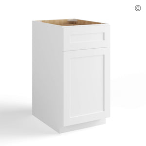 White Shaker Document File Base Cabinet