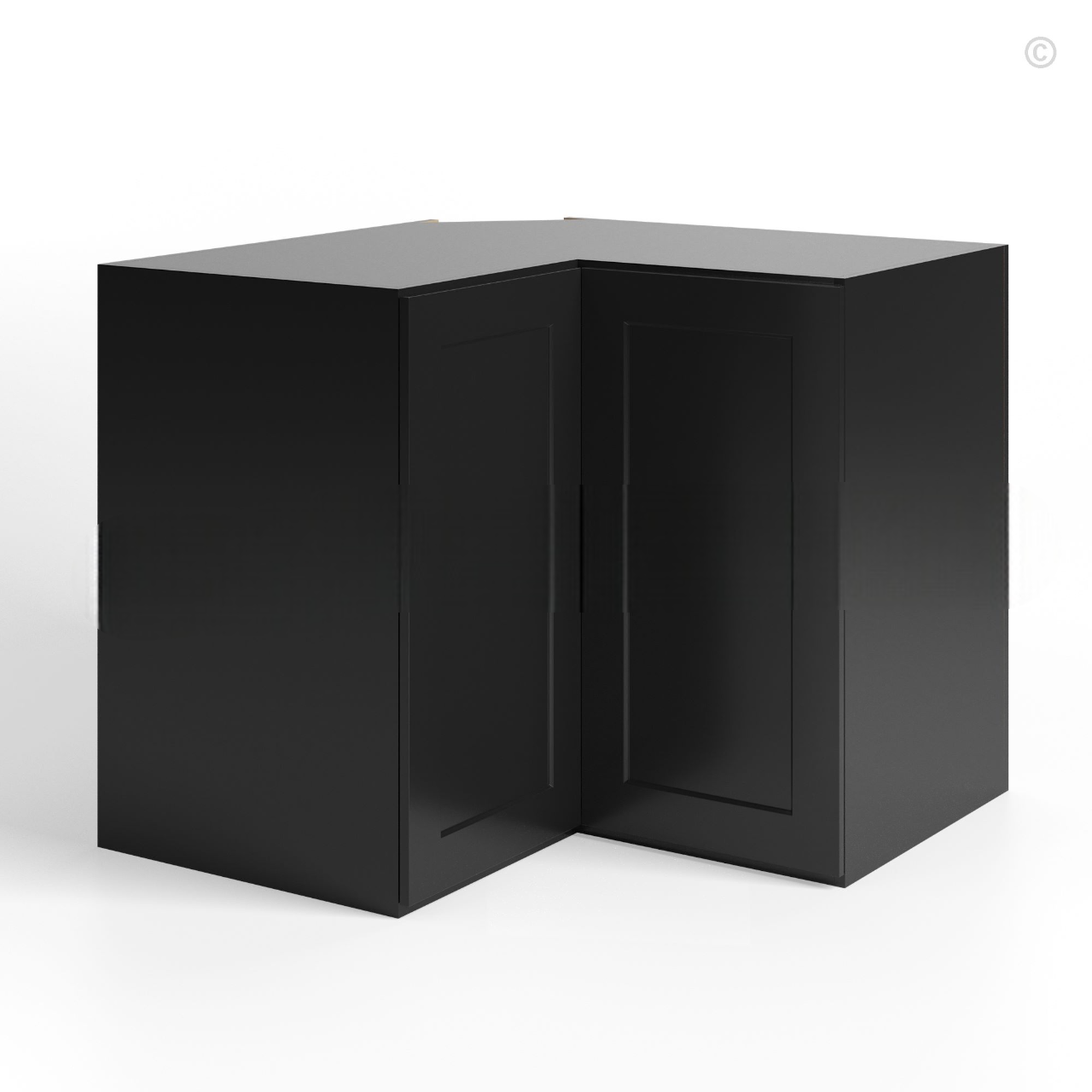 Black Shaker Wall Easy Reach Cabinet