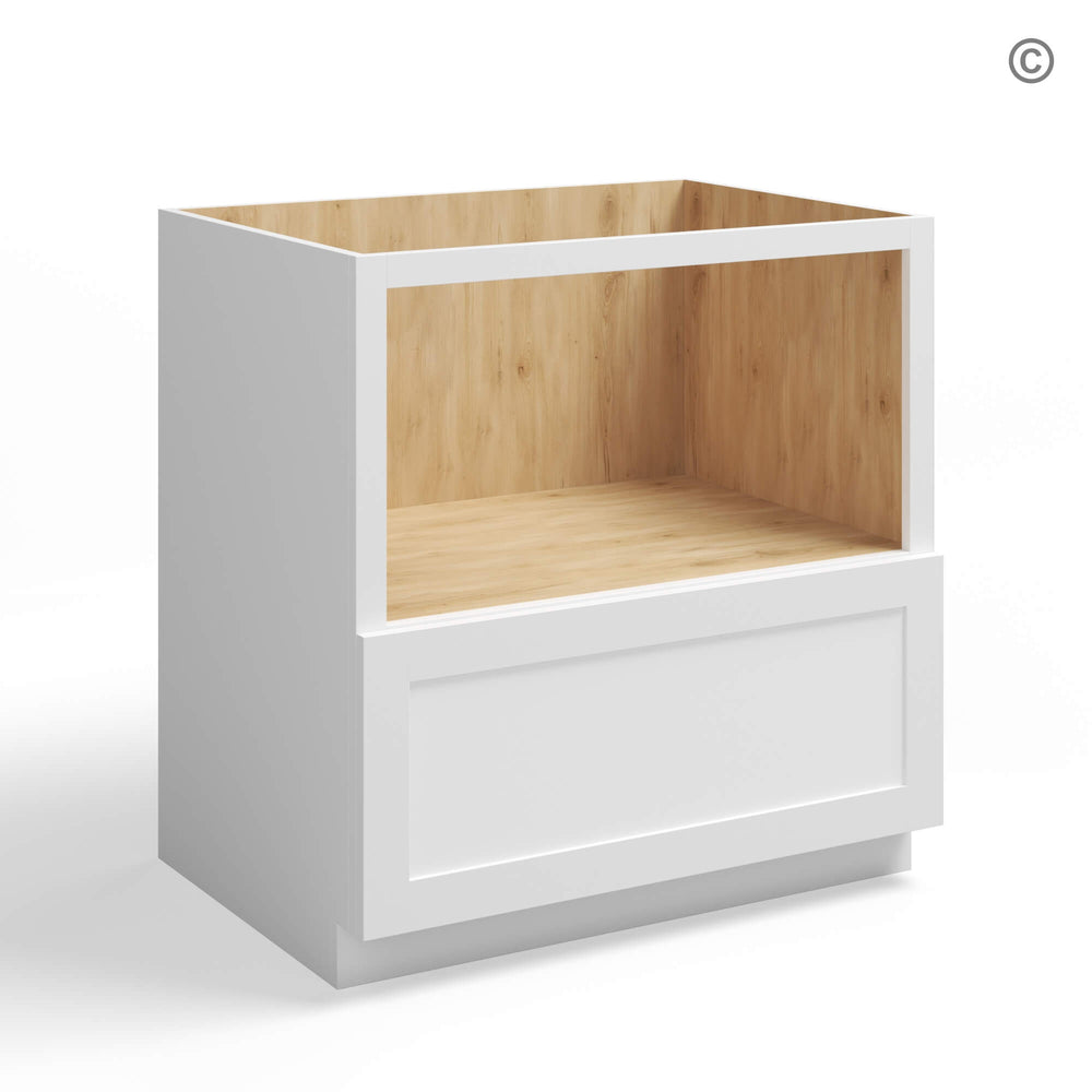 White Shaker Microwave Base Cabinet