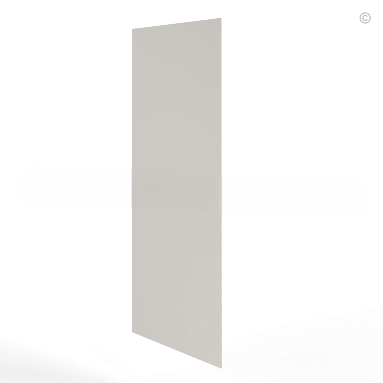 Dove White Slim Shaker Tall Skin Veneer Panel