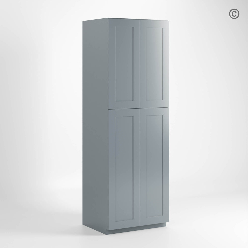 Gray Shaker 30″ W Utility Pantry Cabinet