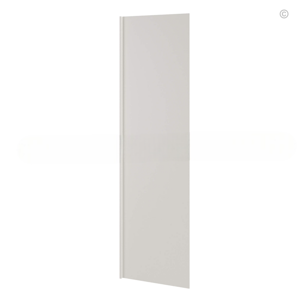 Dove White Slim Shaker Refrigerator End Panel Veneer