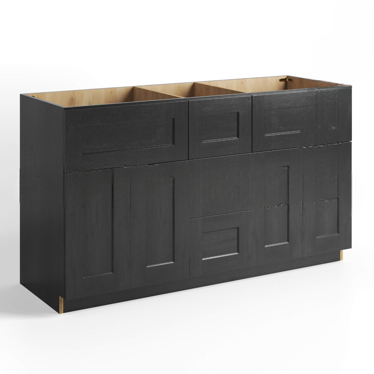 Mocha Slate Shaker Vanity Sink Base Combo