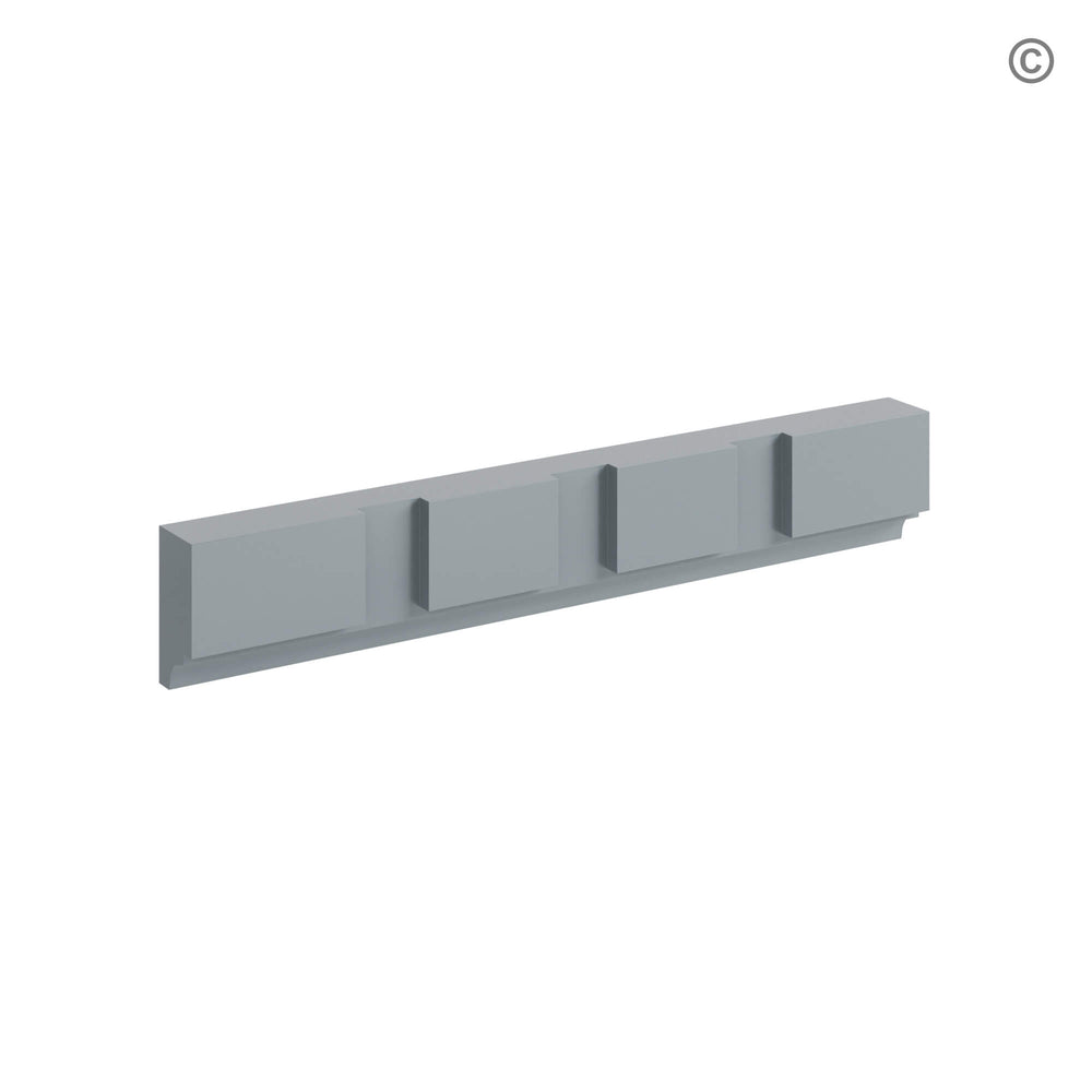 Gray Shaker Dentil Moulding