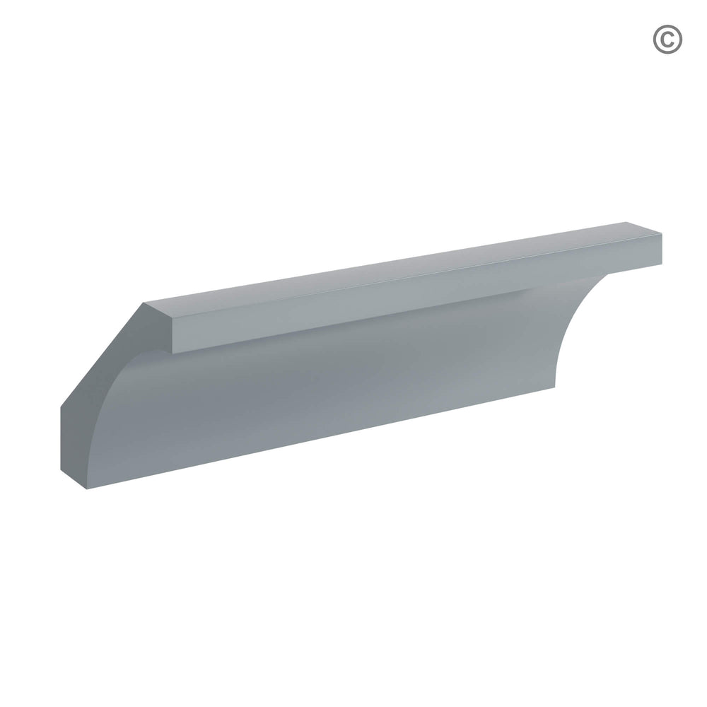 Gray Shaker Cove Crown Moulding