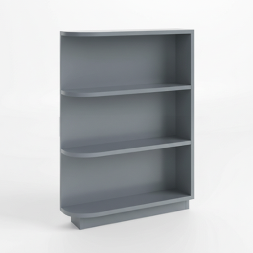 Gray Shaker Base End Shelf (Reversible)