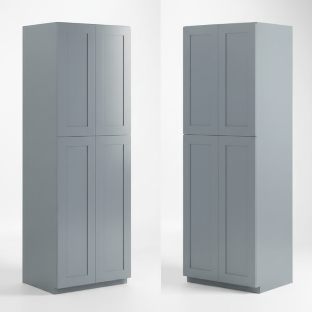 Gray Shaker 30″ W Utility Pantry Cabinet