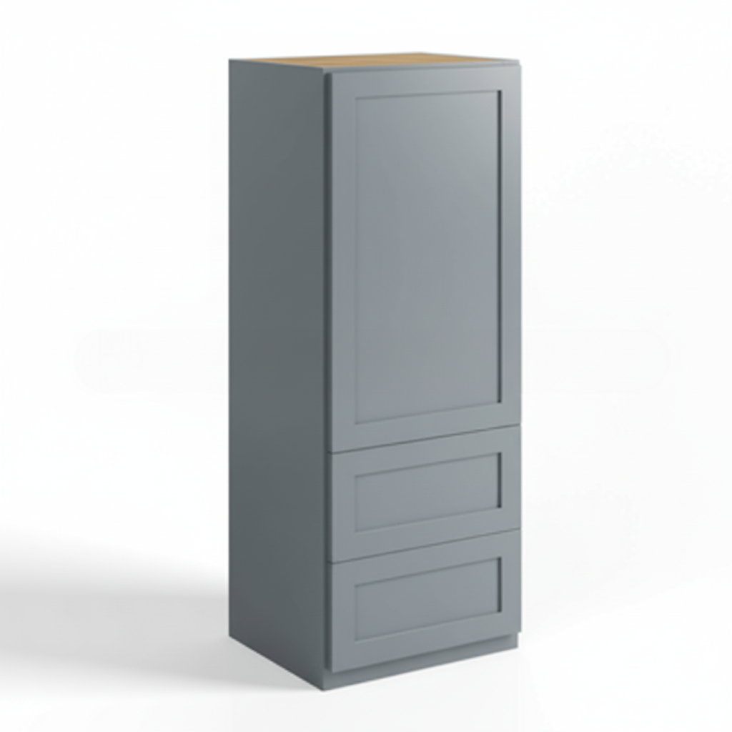 Gray Shaker 18″W Wall With Drawer Cabinet