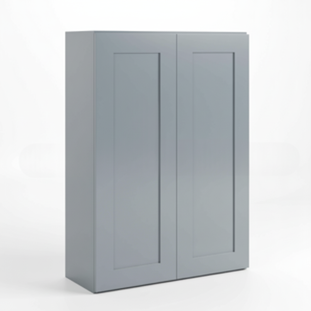 Gray Shaker 42″ H Double Door Wall Cabinet