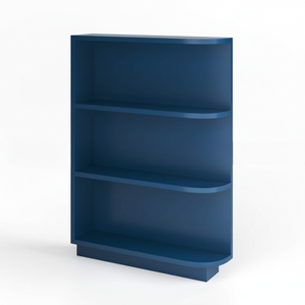 Navy Blue Shaker Base End Shelf (Reversible)