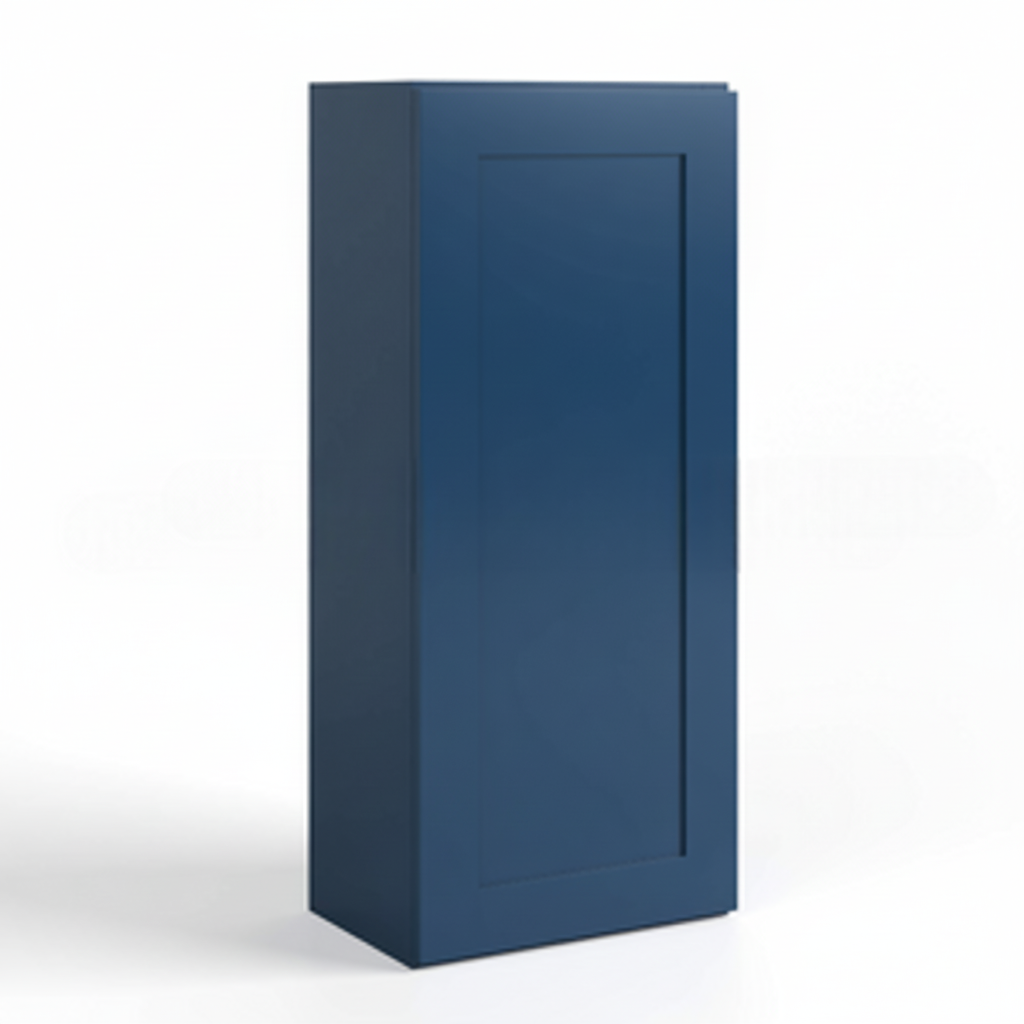 Navy Blue Shaker 42″ H Single Door Wall Cabinet