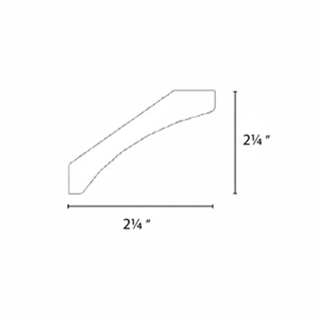 Slim Shaker Green Crown Moulding 3 3/4″ Tall