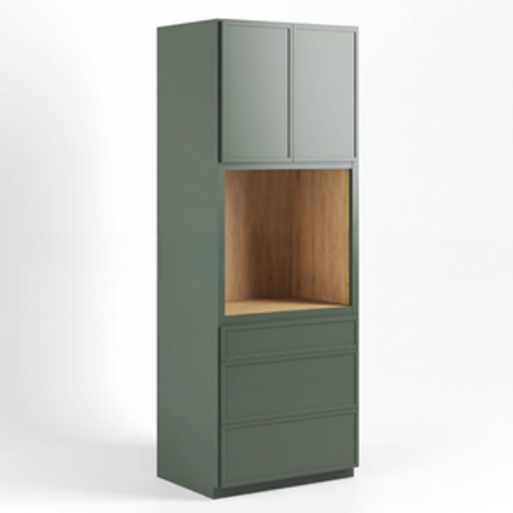 Slim Shaker Green Tall Universal Oven Cabinet