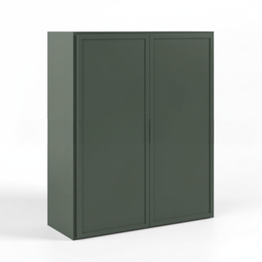Slim Shaker Green Double Door Wall Cabinets- 30″H, 12″D