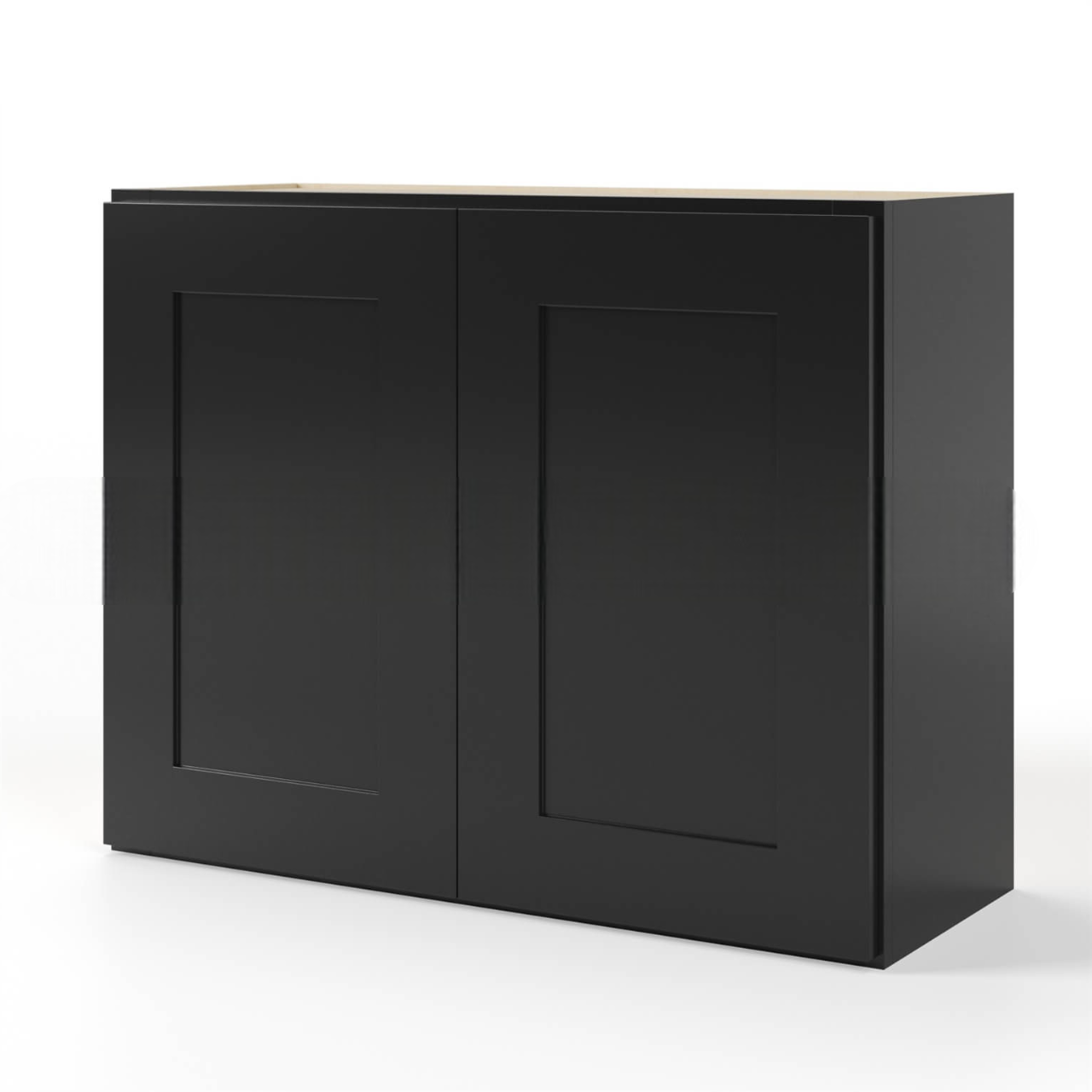 Black Shaker 24″ H Double Door Wall Cabinet