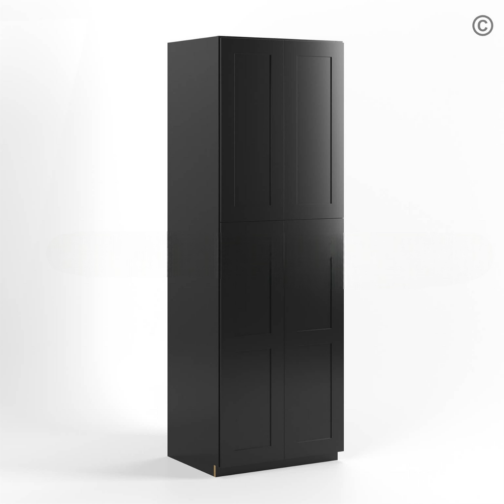 Black Shaker 24″ W Utility Pantry Cabinet