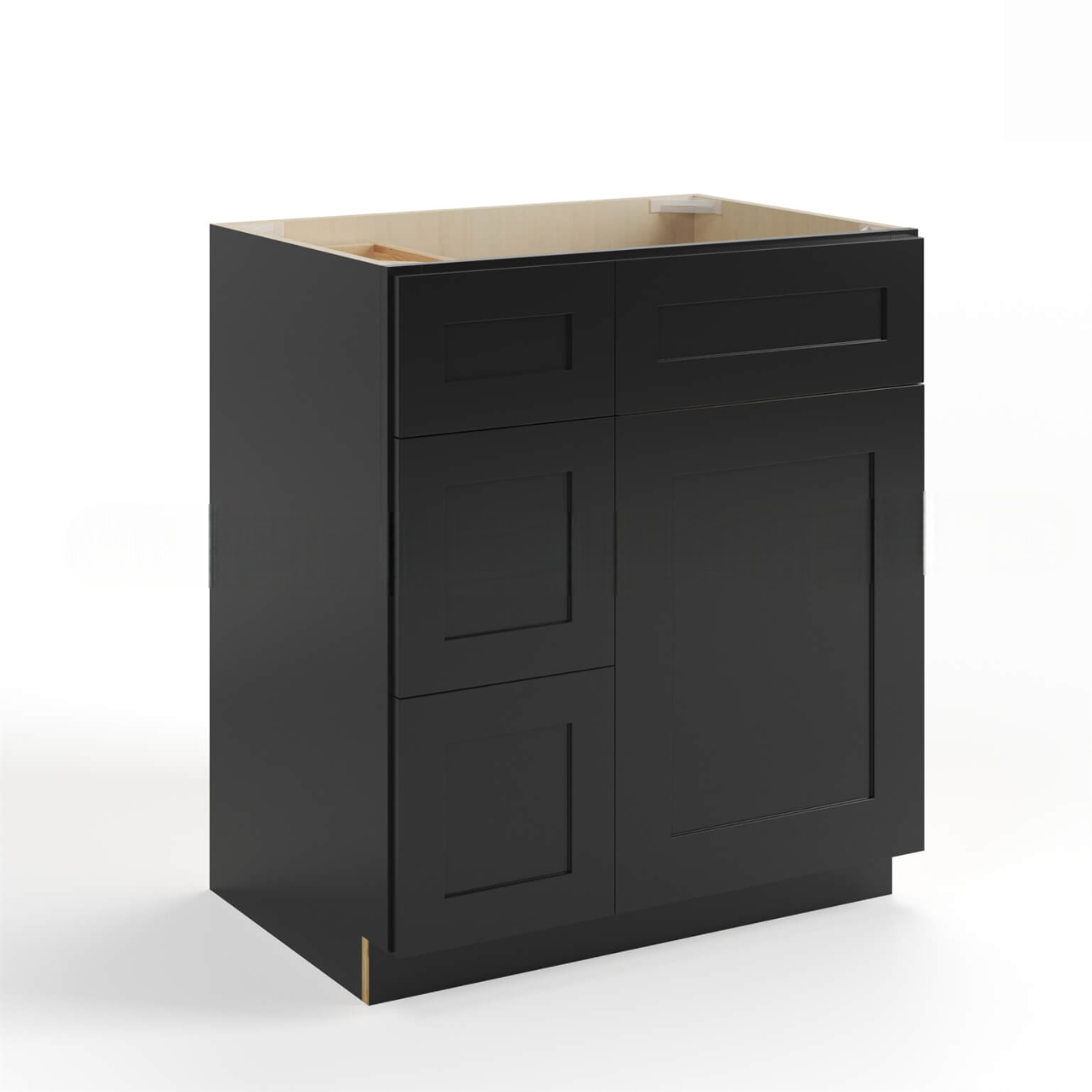 Black Shaker 30″ W Vanity Combo with Drawers