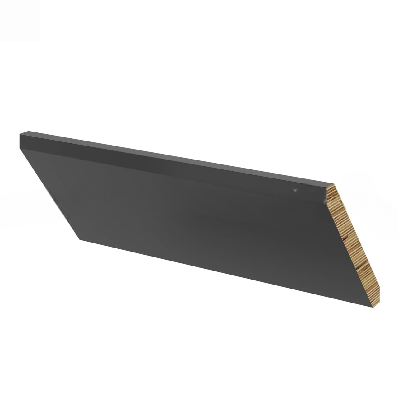 Black Shaker Angle Crown Moulding