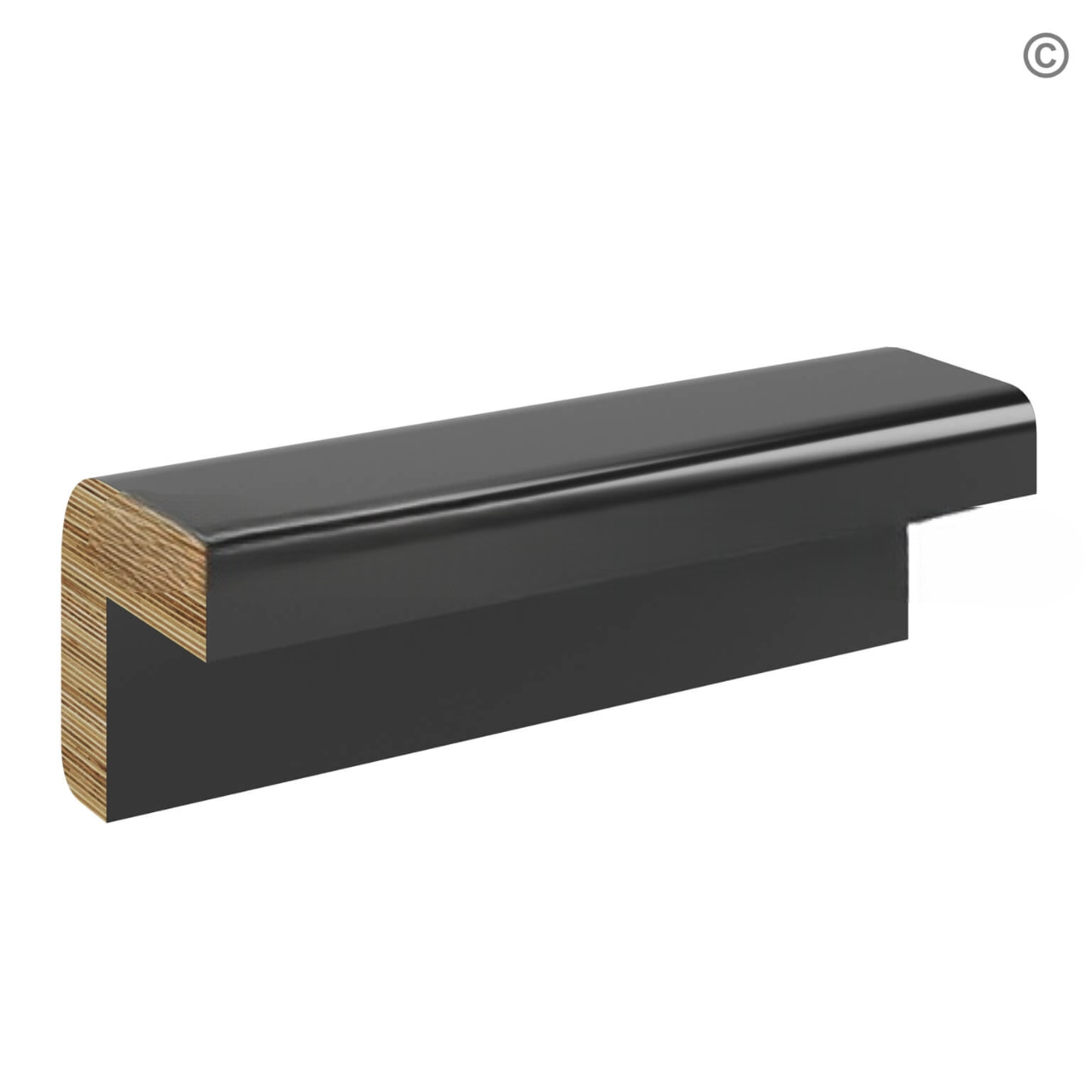 Black Shaker Outside Corner Moulding