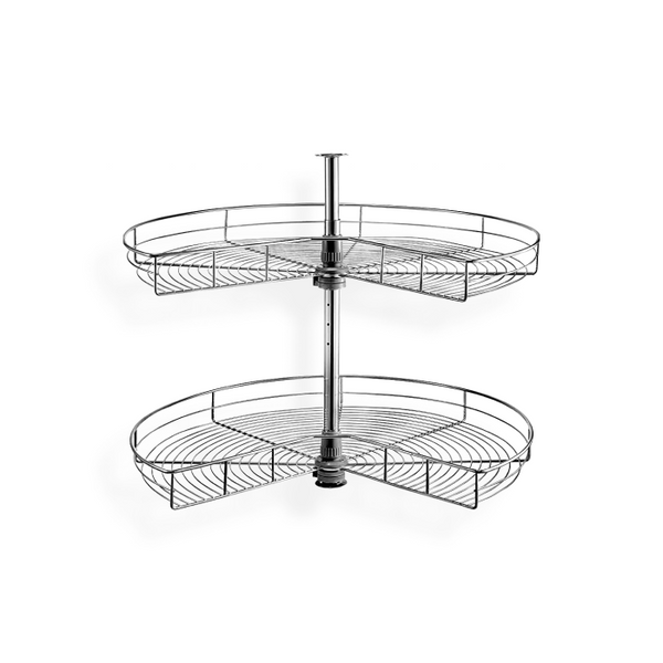 Black Shaker Chrome Tray