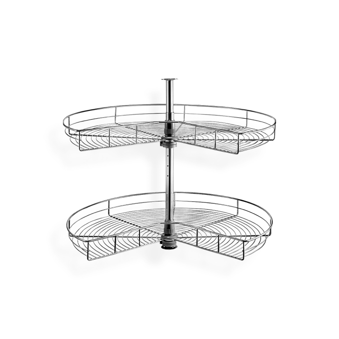 Black Shaker Chrome Tray