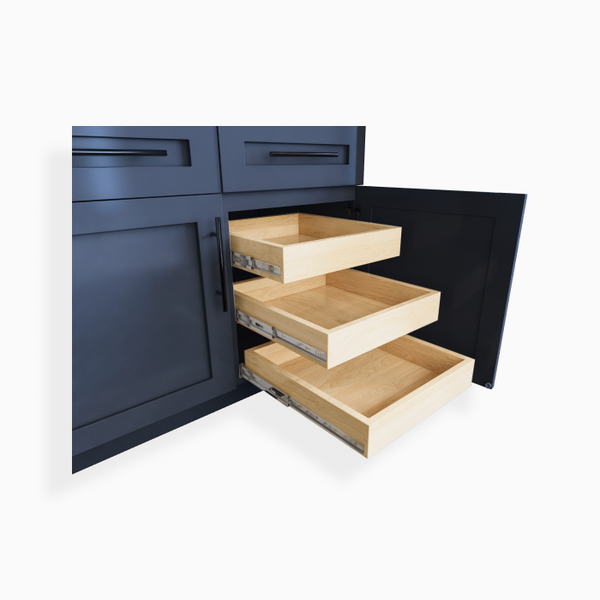 Navy Blue Shaker Roll Out Tray