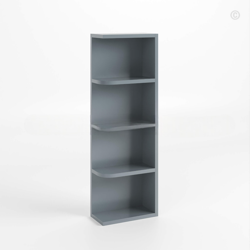 Gray Shaker Open End Shelf (Reversible)