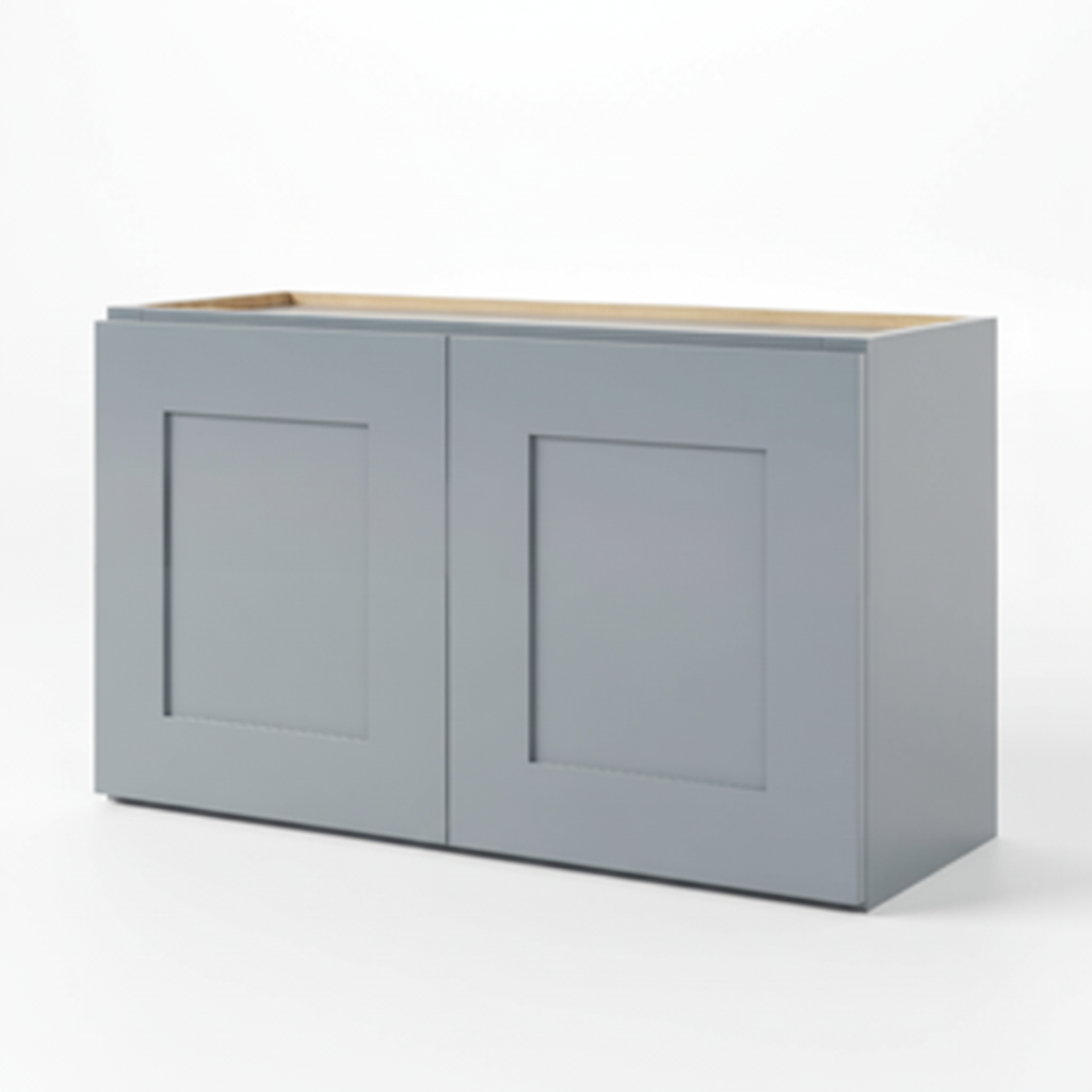 Gray Shaker 18″ H Double Door Wall Cabinet