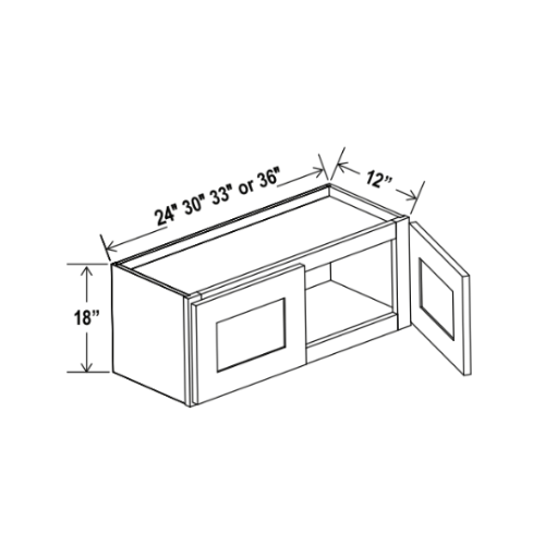 Vale Shaker 18″ H Double Door Wall Cabinet