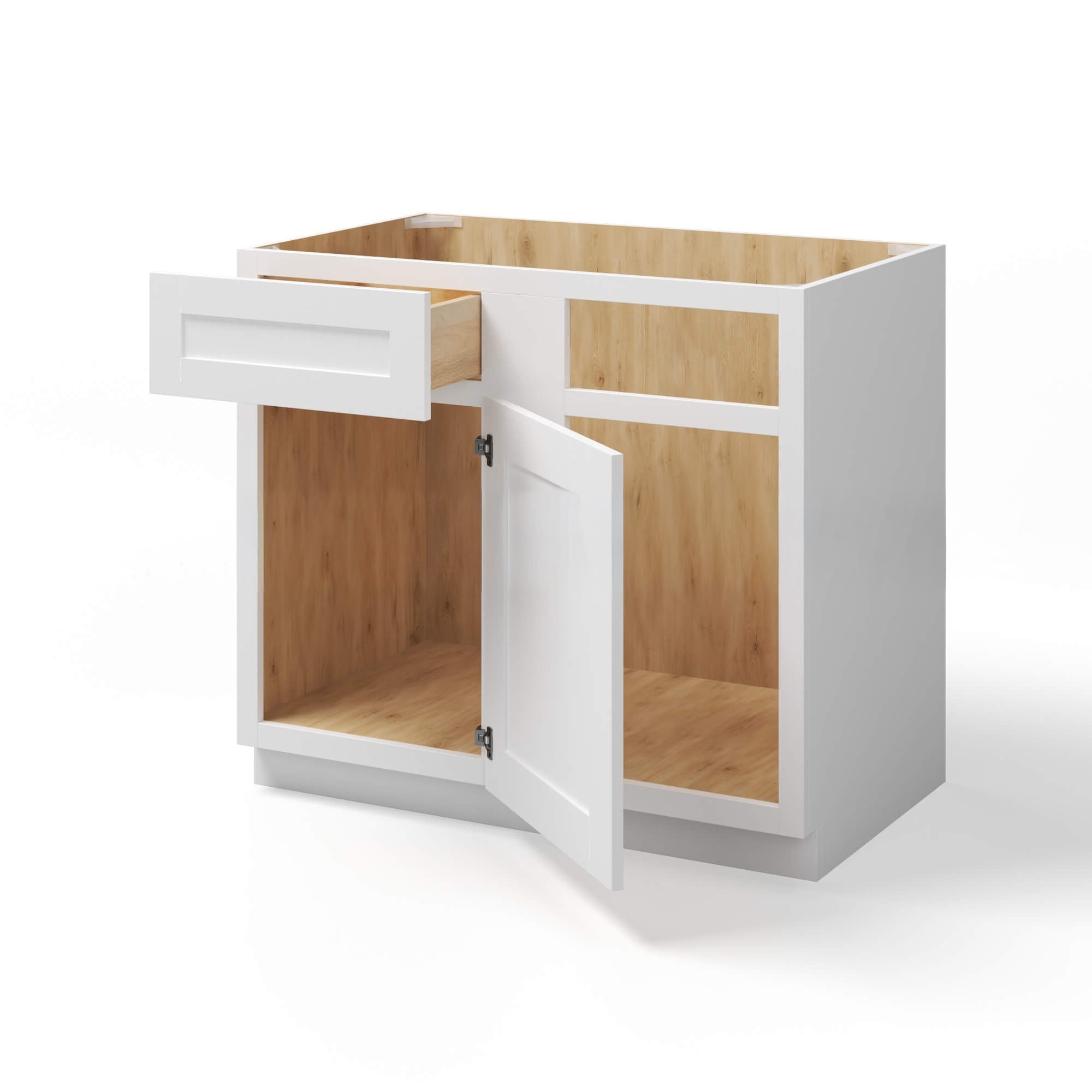 White Shaker Blind Corner Base Cabinet (L/R interchangeable)