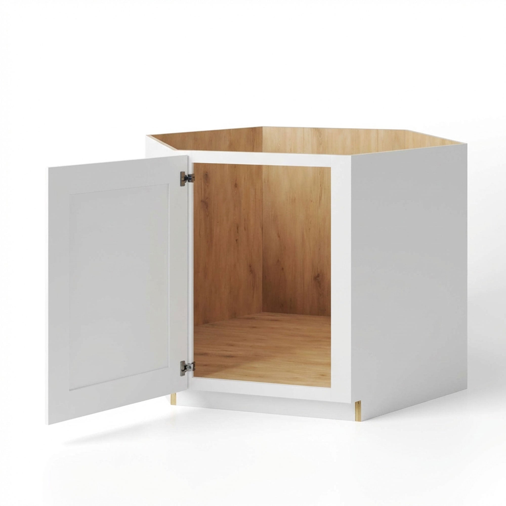 White Shaker 42" Corner Sink Base Cabinet (Copy)